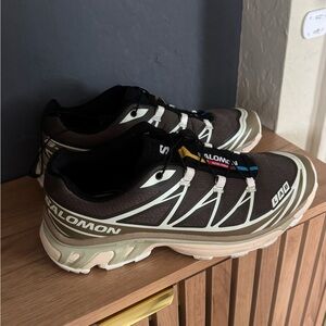 Salomon Men’s and Women’s Brown, Cream & Black S/Lab Trail Running Shoes